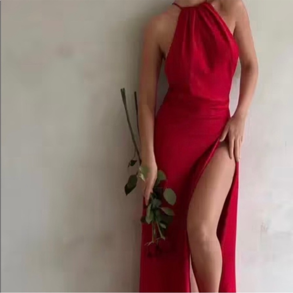 House of CB Scarlet Halter Maxi Dress